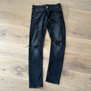 River Island Men’s Skinny Stretch Ripped Jeans 32/34